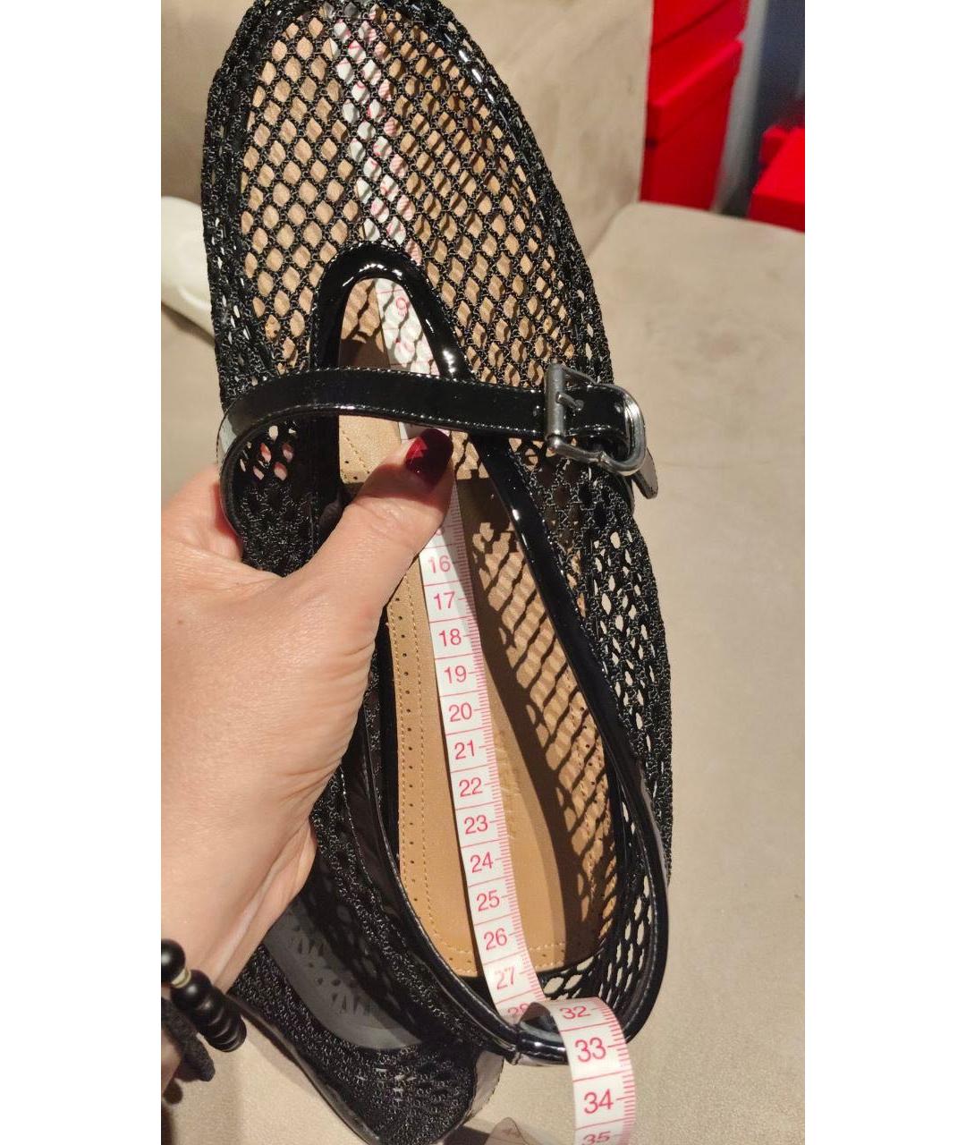 ALAIA Черные кожаные балетки, фото 8