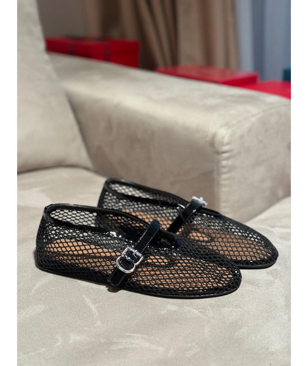 ALAIA Черные кожаные балетки, фото 5