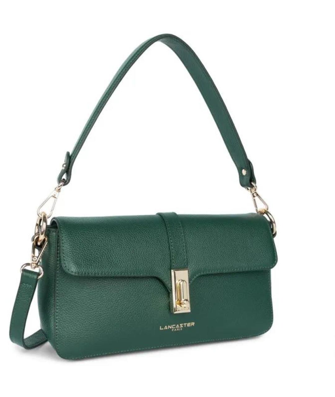 LANCASTER Зеленая сумка с короткими ручками, фото 2