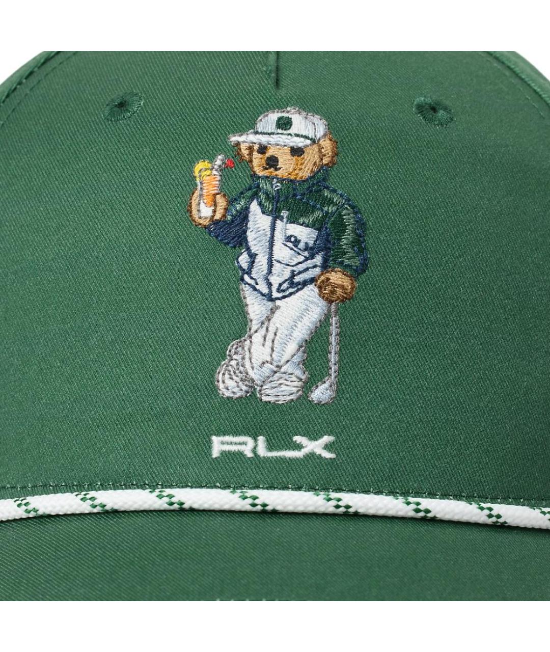 POLO RALPH LAUREN Зеленая хлопковая кепка/бейсболка, фото 3