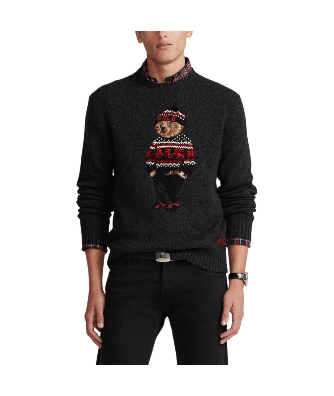 POLO RALPH LAUREN Серый джемпер / свитер, фото 2