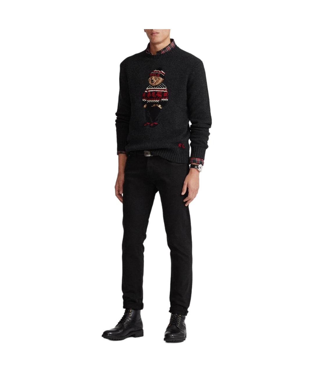 POLO RALPH LAUREN Серый джемпер / свитер, фото 3