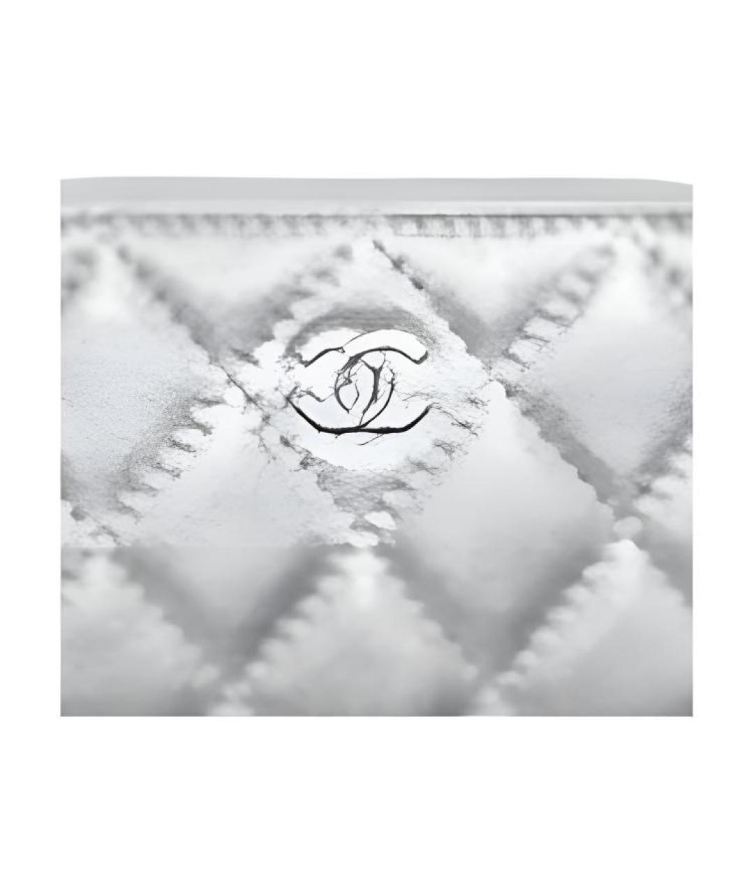 CHANEL Серебрянный кожаный кошелек, фото 3