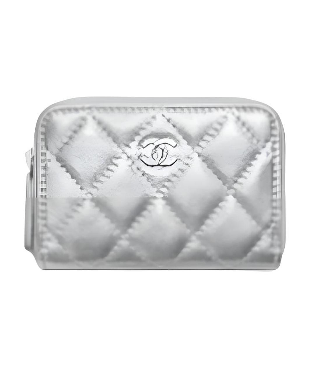 CHANEL Серебрянный кожаный кошелек, фото 2