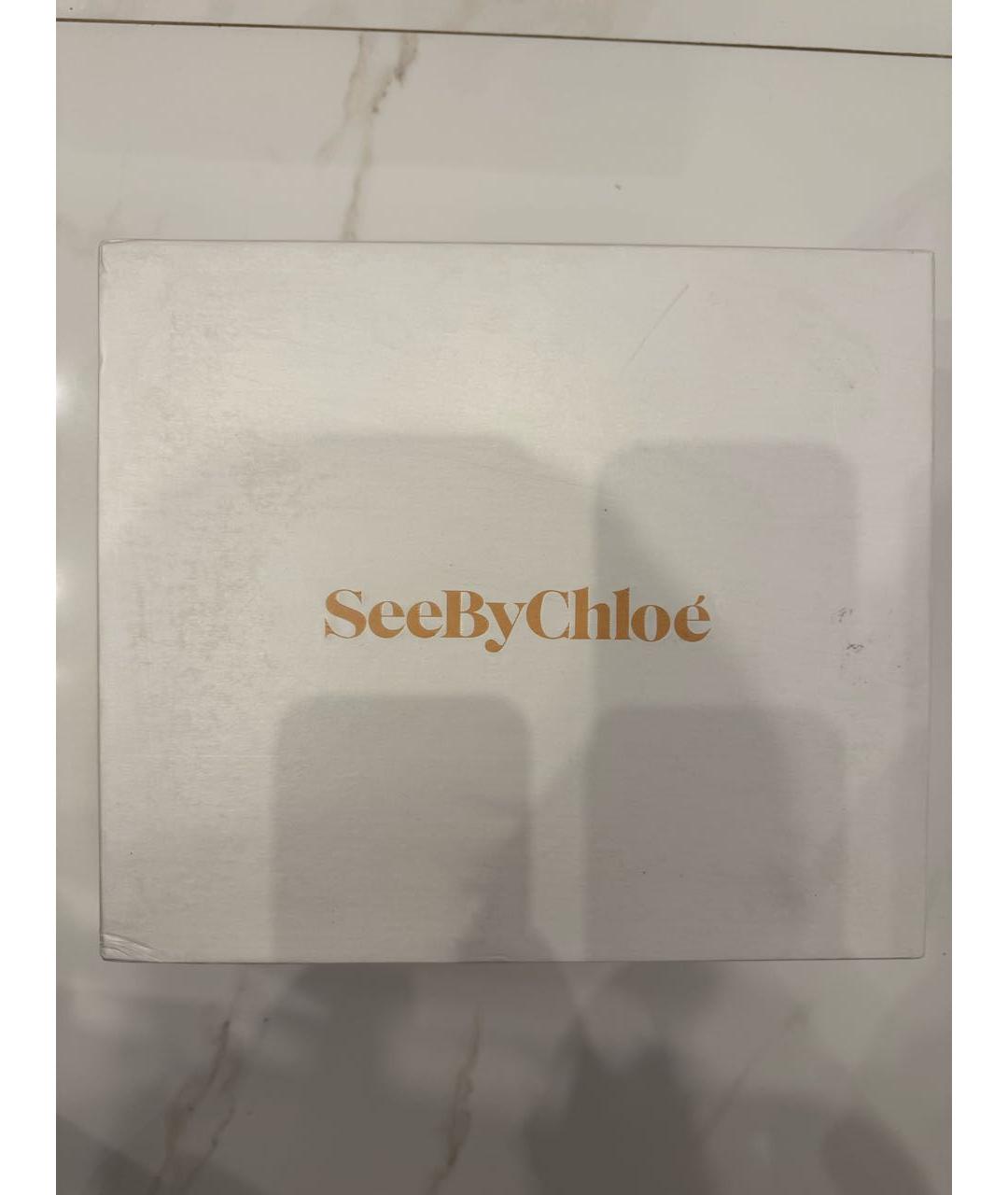 SEE BY CHLOE Черные кожаные эспадрильи, фото 4