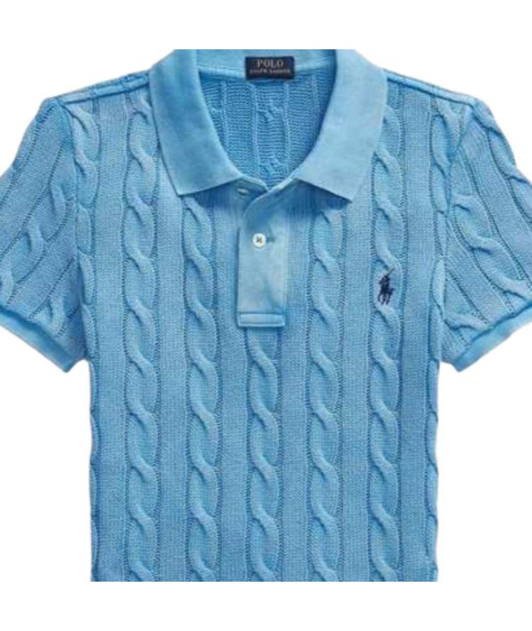 POLO RALPH LAUREN Синий хлопковый джемпер / свитер, фото 2