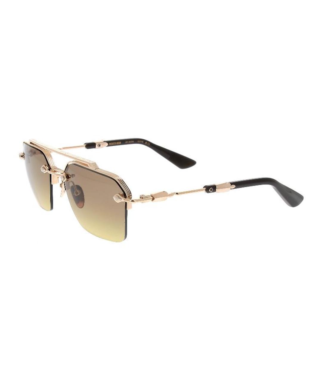 CHROME HEARTS Золотые металлические солнцезащитные очки, фото 1