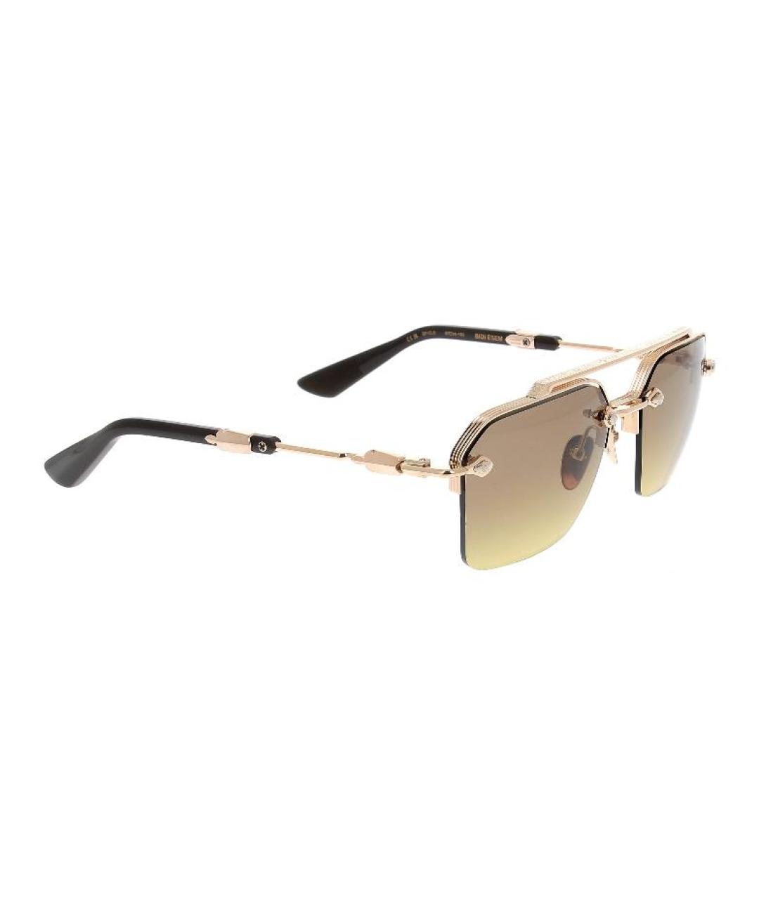 CHROME HEARTS Золотые металлические солнцезащитные очки, фото 3