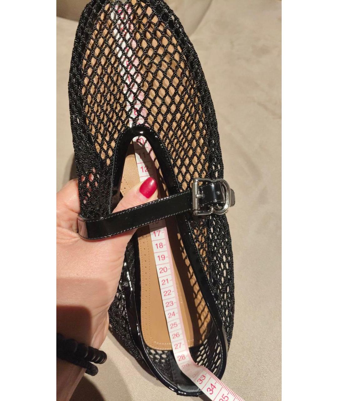 ALAIA Черные кожаные балетки, фото 7