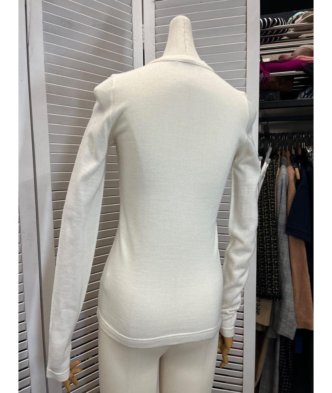 DOLCE&GABBANA Белый шерстяной кардиган, фото 3