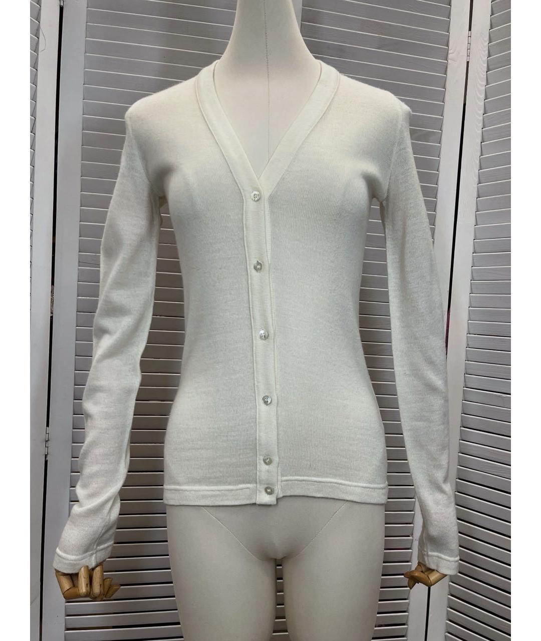 DOLCE&GABBANA Белый шерстяной кардиган, фото 9