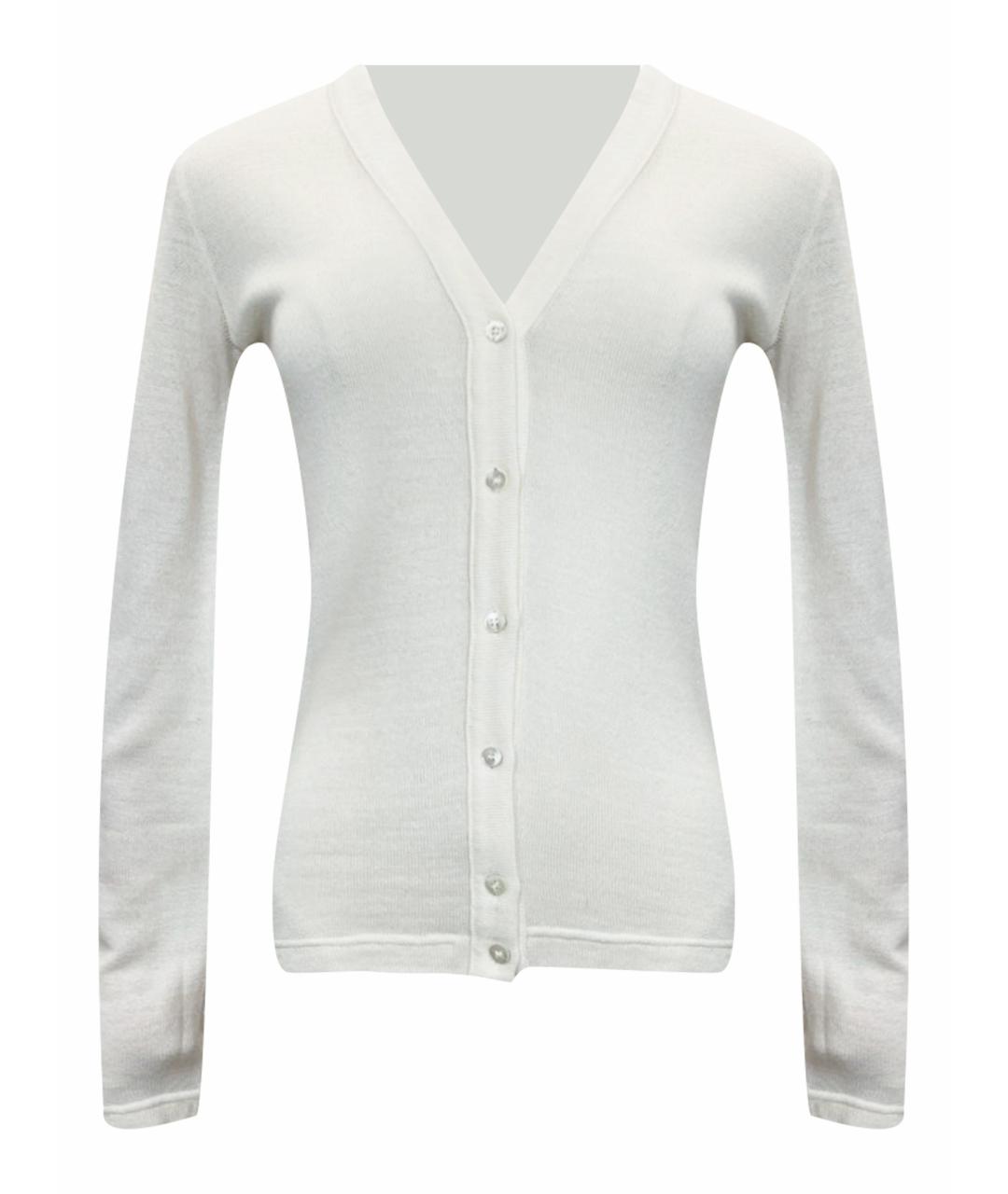 DOLCE&GABBANA Белый шерстяной кардиган, фото 1