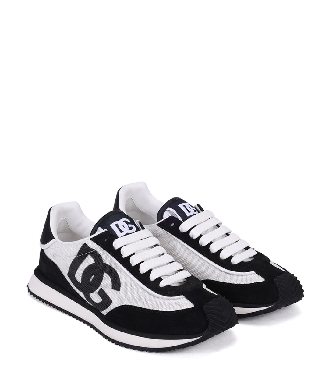 DOLCE&GABBANA Мульти замшевые кроссовки, фото 2