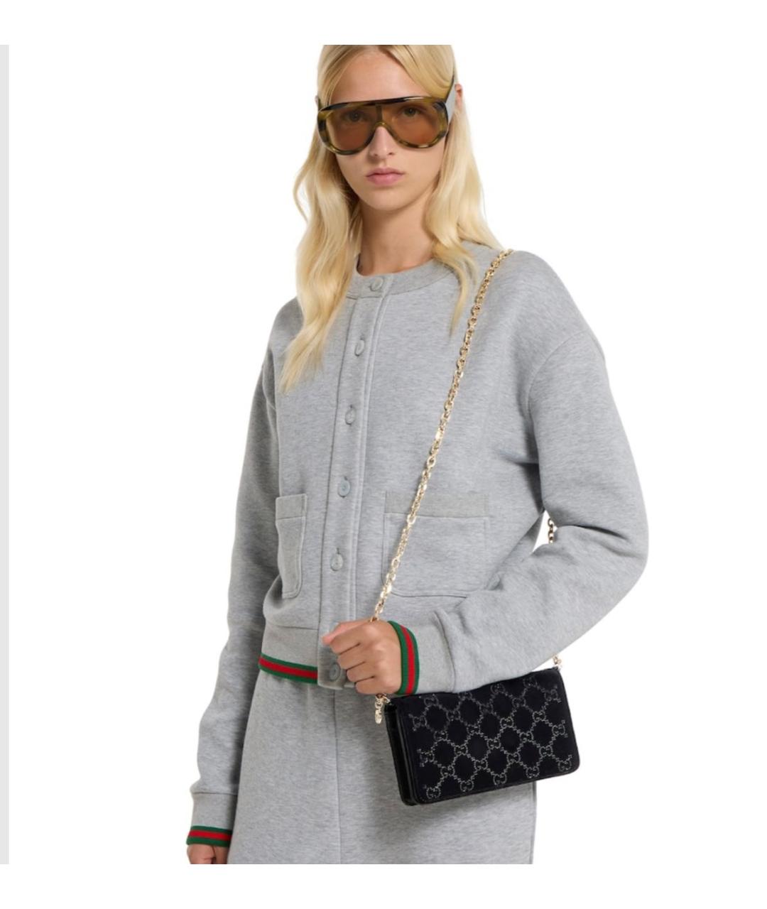 GUCCI Черный кошелек, фото 3