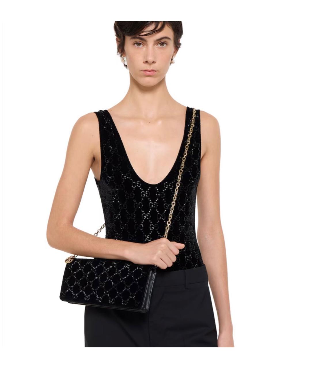 GUCCI Черный кошелек, фото 4