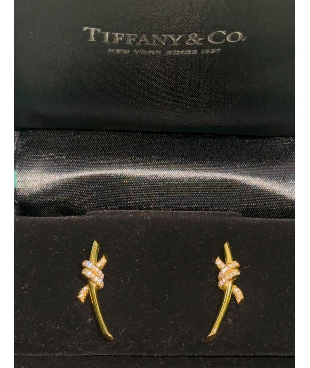 TIFFANY&CO Золотые серьги из желтого золота, фото 3