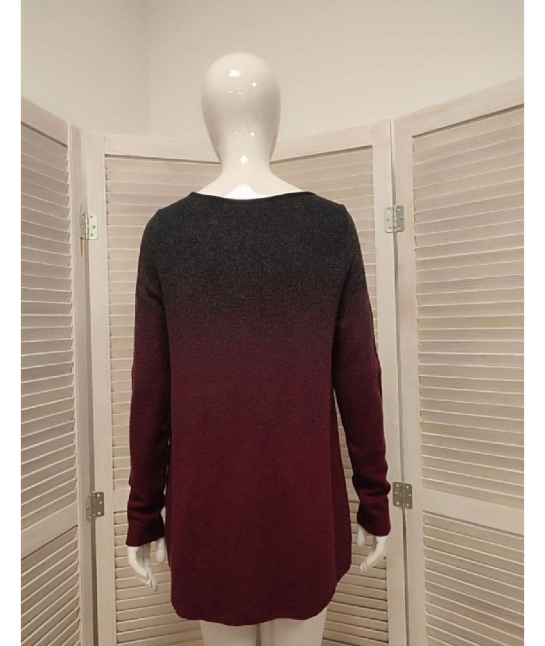 VERA WANG Бордовый хлопковый джемпер / свитер, фото 2