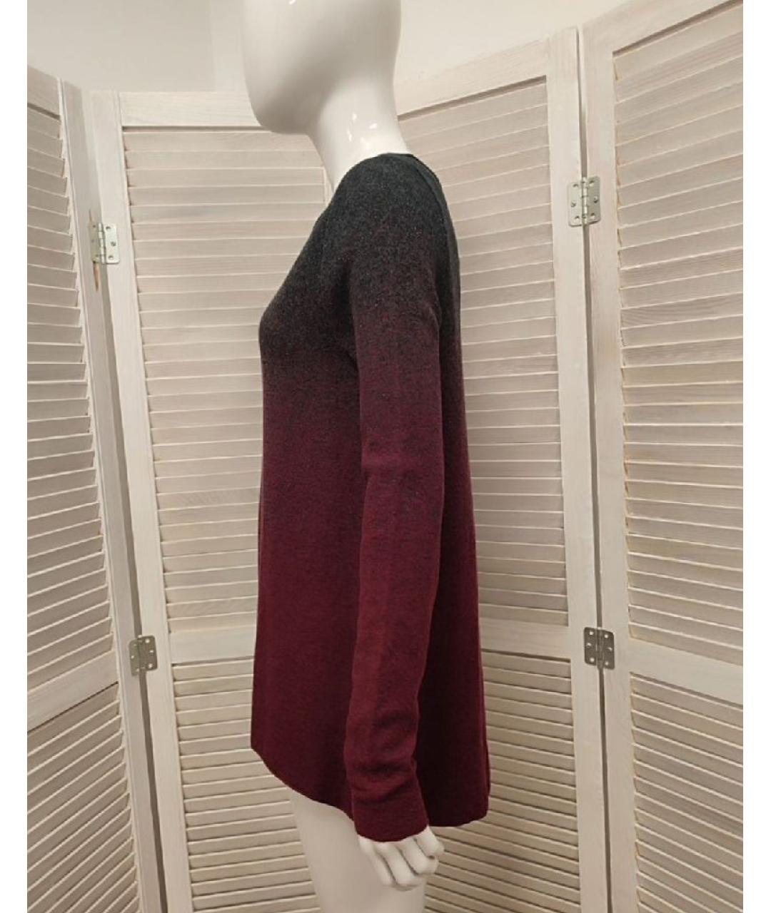 VERA WANG Бордовый хлопковый джемпер / свитер, фото 4