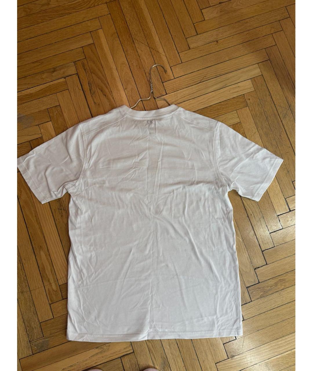 CALVIN KLEIN Белая хлопковая футболка, фото 2