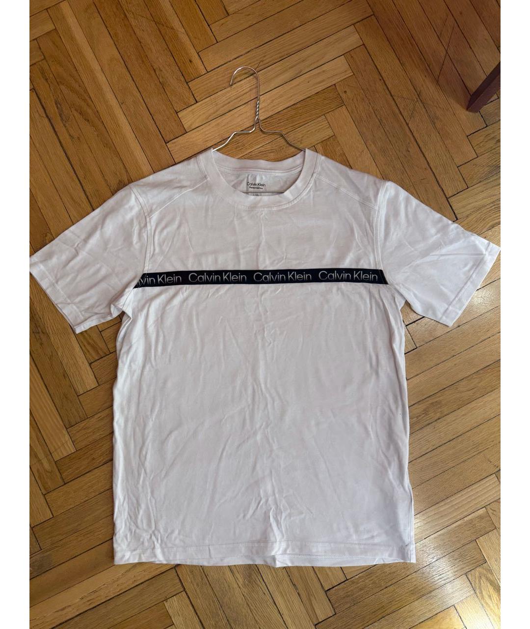 CALVIN KLEIN Белая хлопковая футболка, фото 7