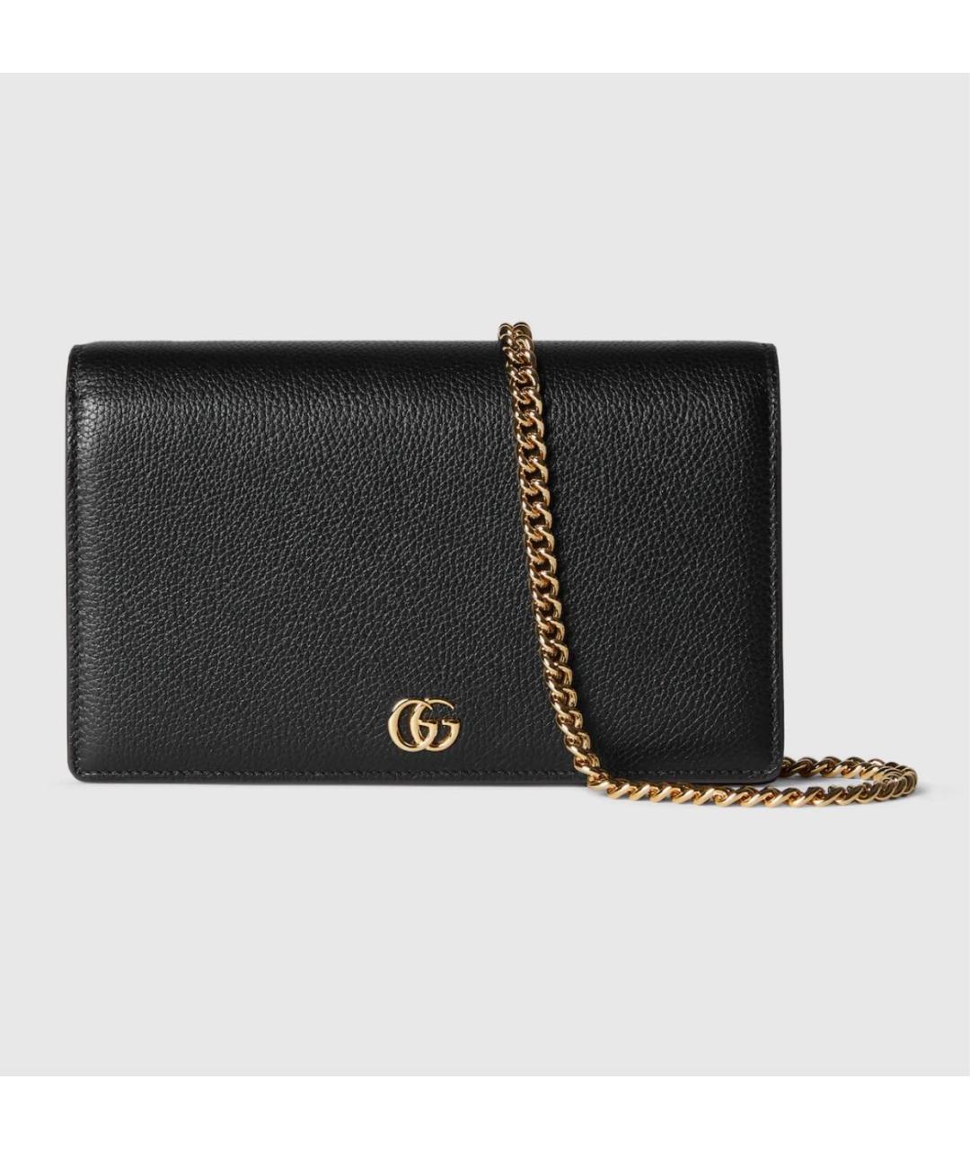 GUCCI Черный кожаный кошелек, фото 8