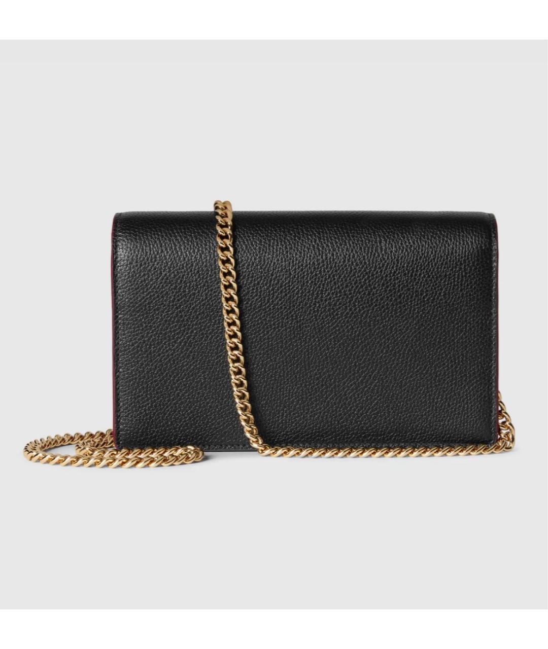 GUCCI Черный кожаный кошелек, фото 5