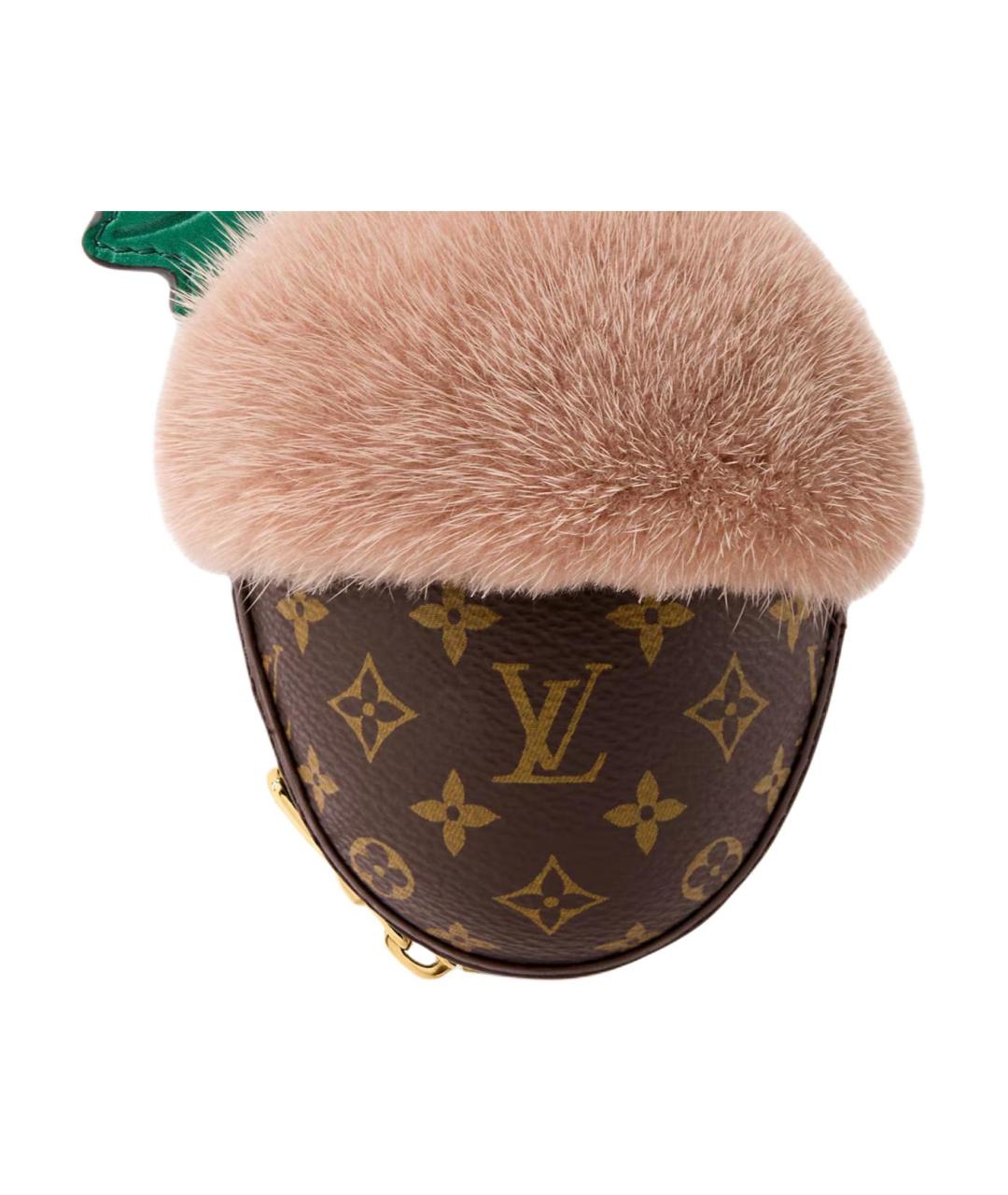 LOUIS VUITTON Коричневый кожаный кошелек, фото 4