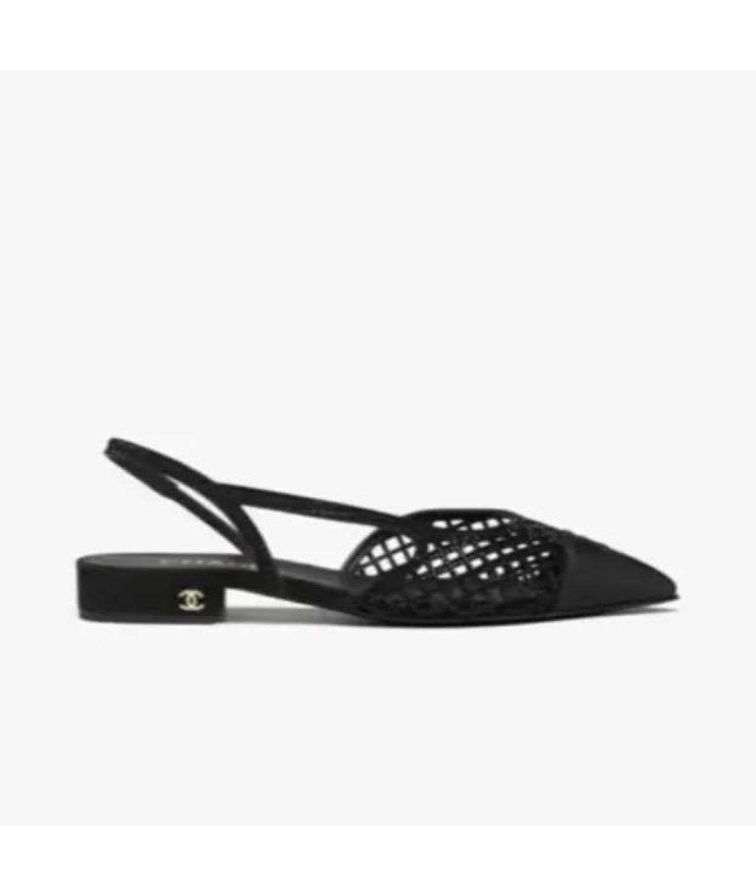 CHANEL Черные кожаные туфли, фото 1