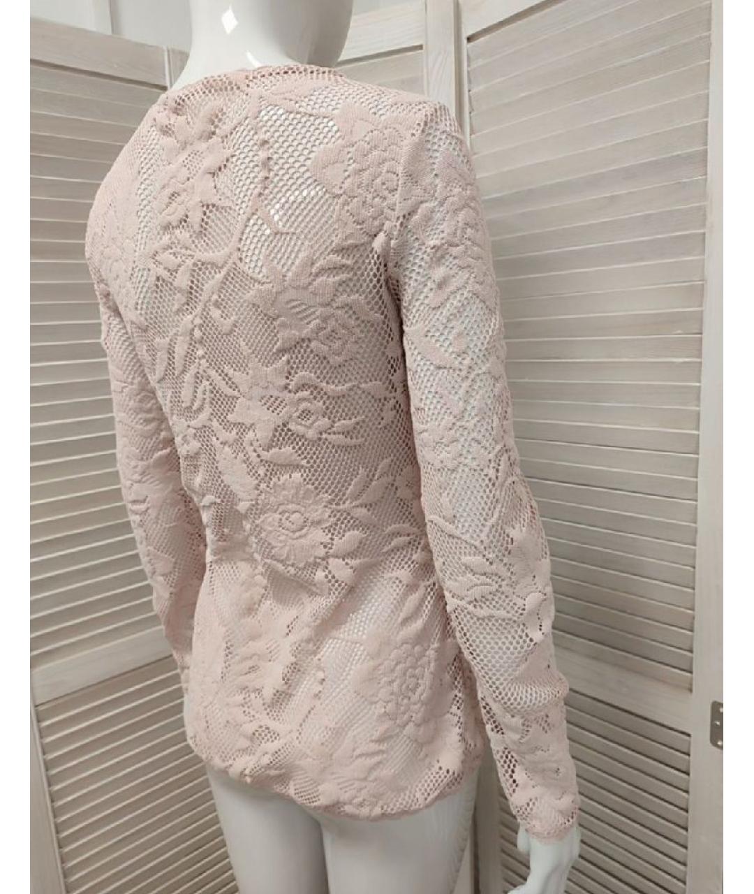 WOLFORD Розовый кружевной джемпер / свитер, фото 7