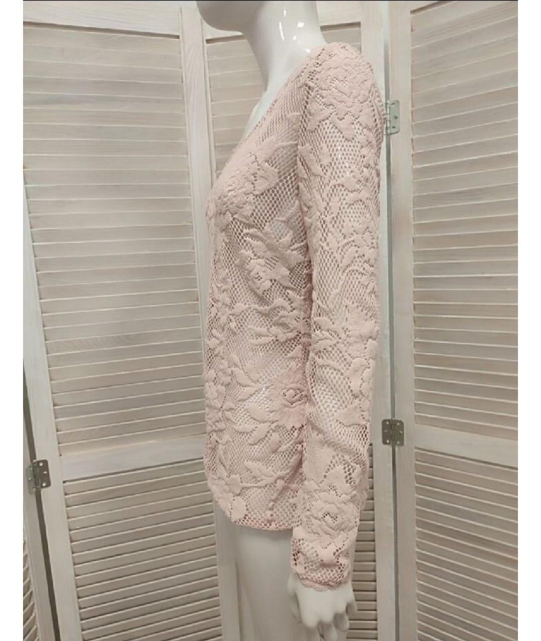 WOLFORD Розовый кружевной джемпер / свитер, фото 4