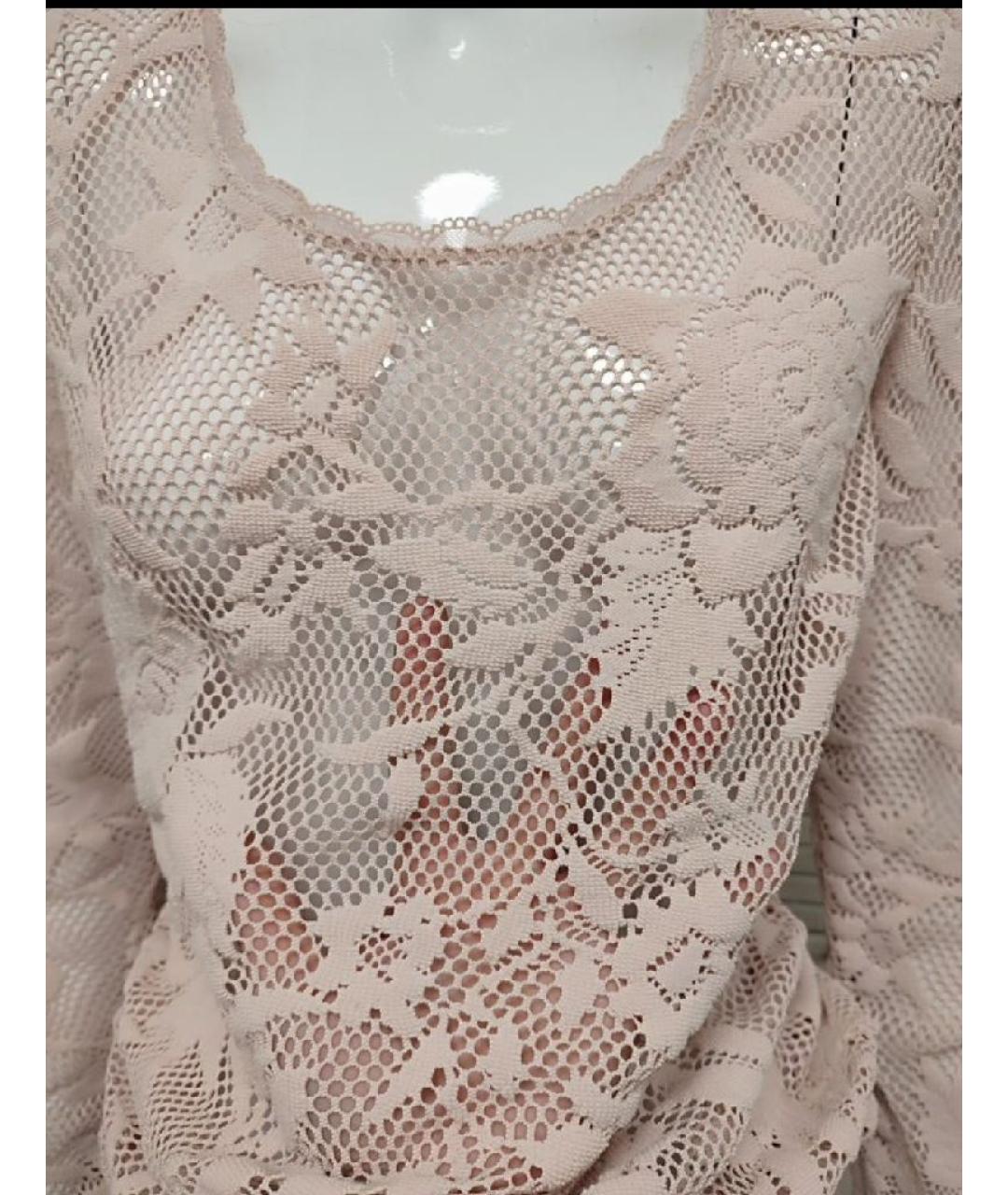 WOLFORD Розовый кружевной джемпер / свитер, фото 8