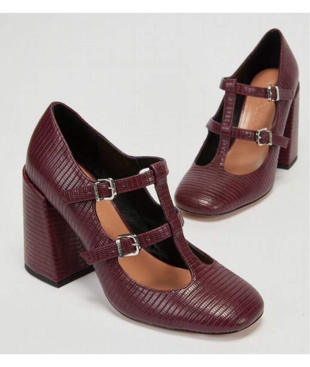 MAX&CO Бордовые туфли, фото 6