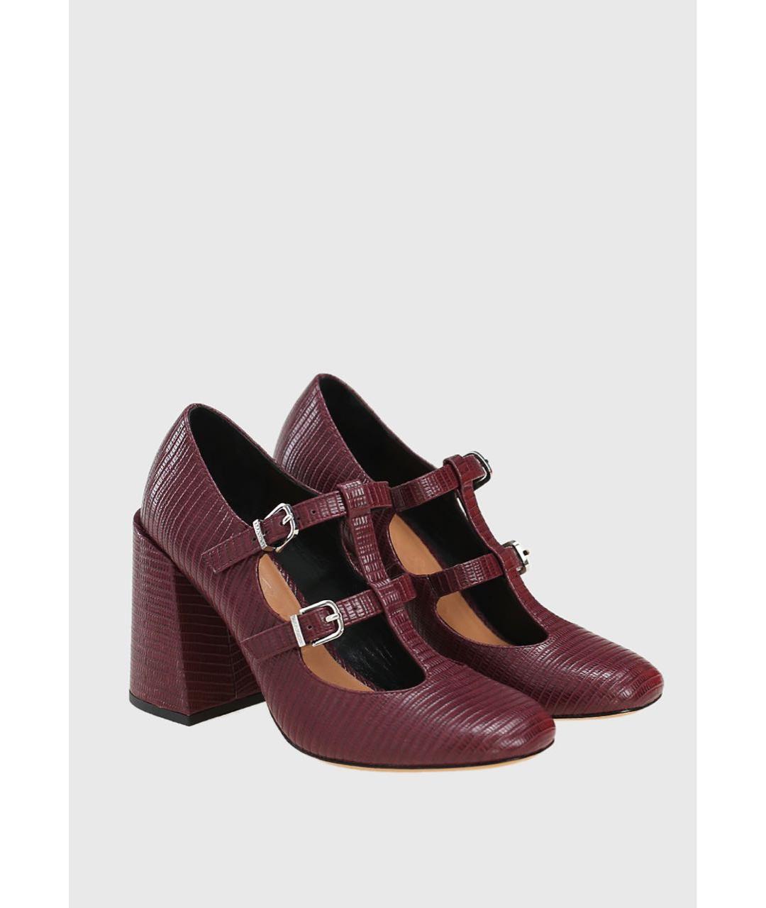 MAX&CO Бордовые туфли, фото 3