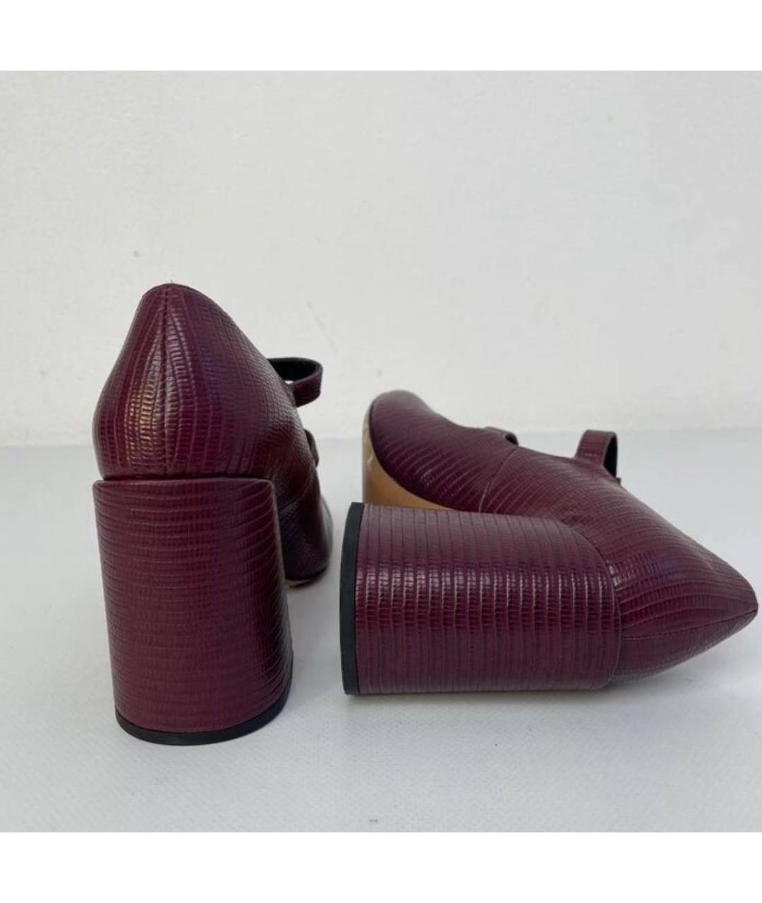 MAX&CO Бордовые туфли, фото 8