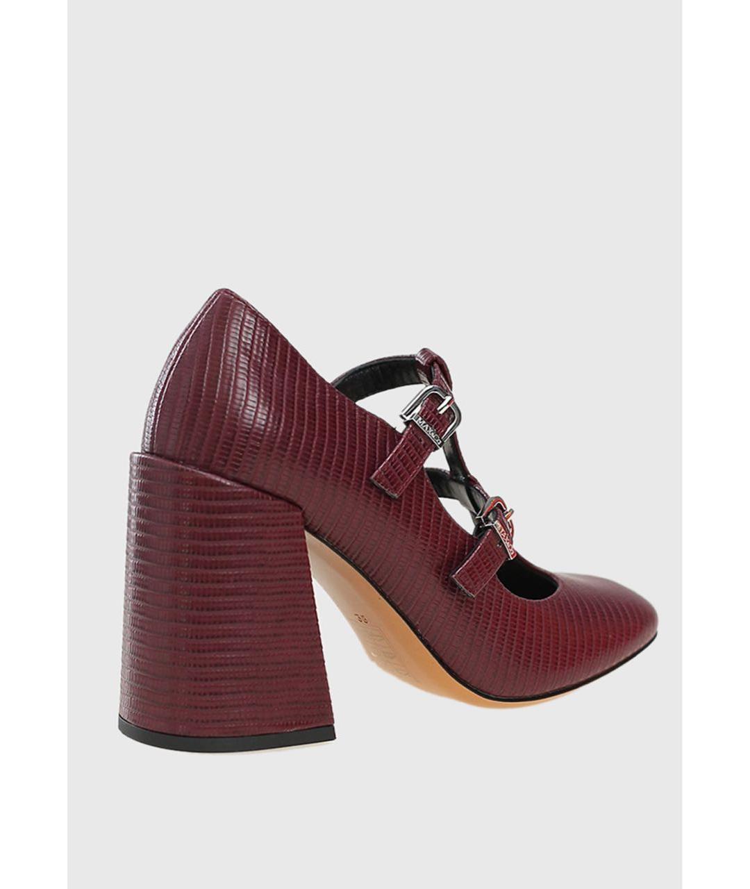 MAX&CO Бордовые туфли, фото 5