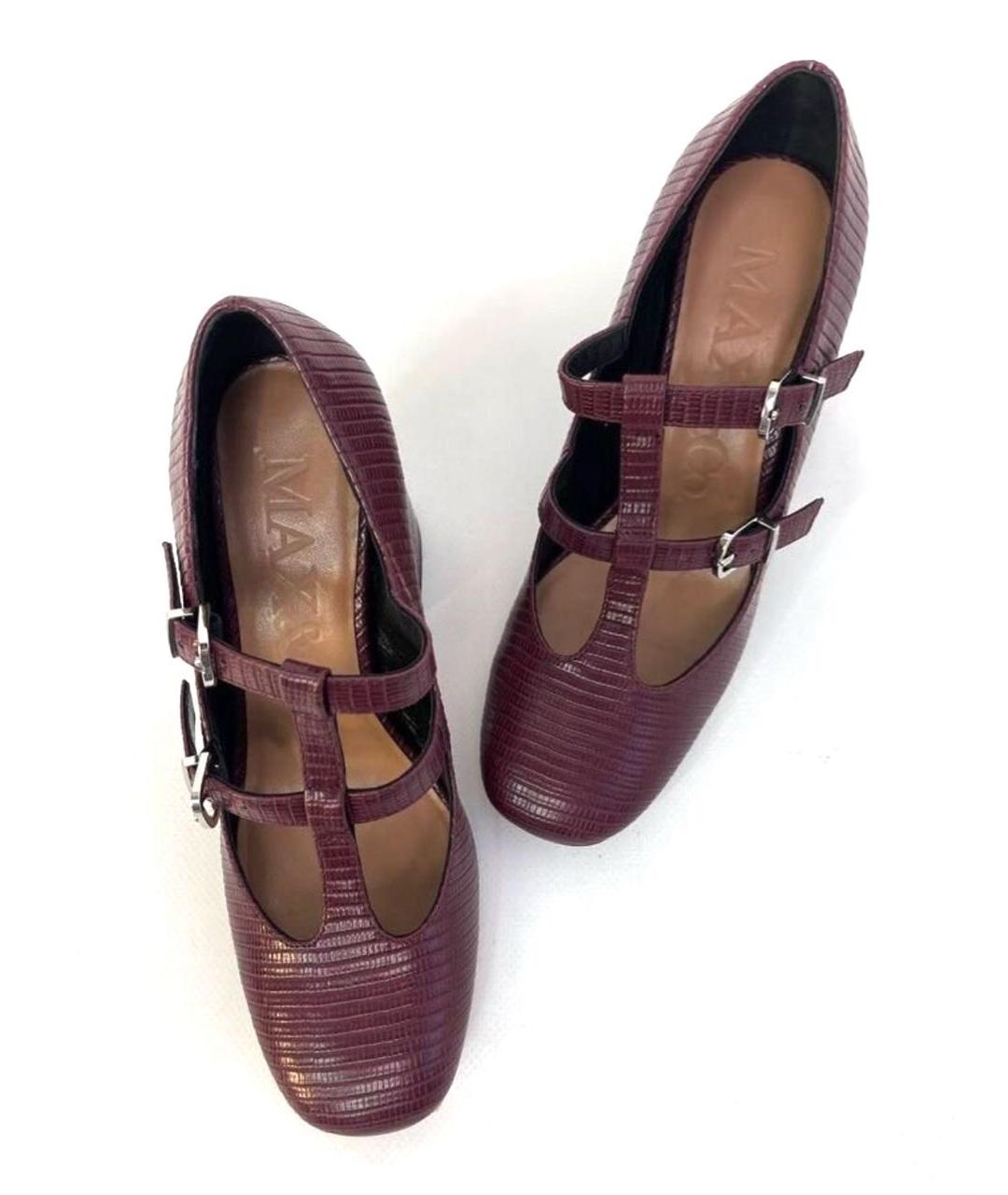 MAX&CO Бордовые туфли, фото 4