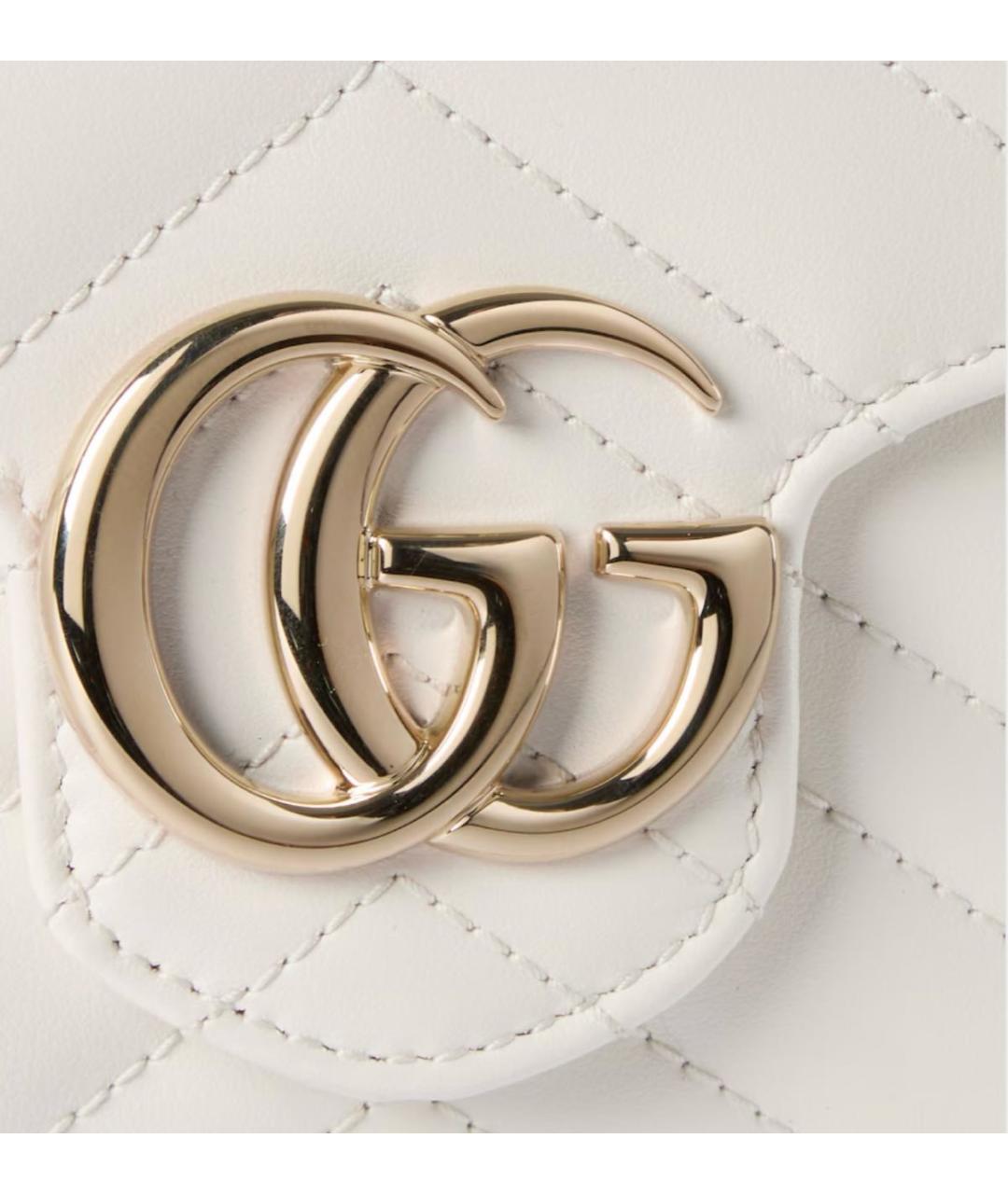 GUCCI Белый кожаный кошелек, фото 4