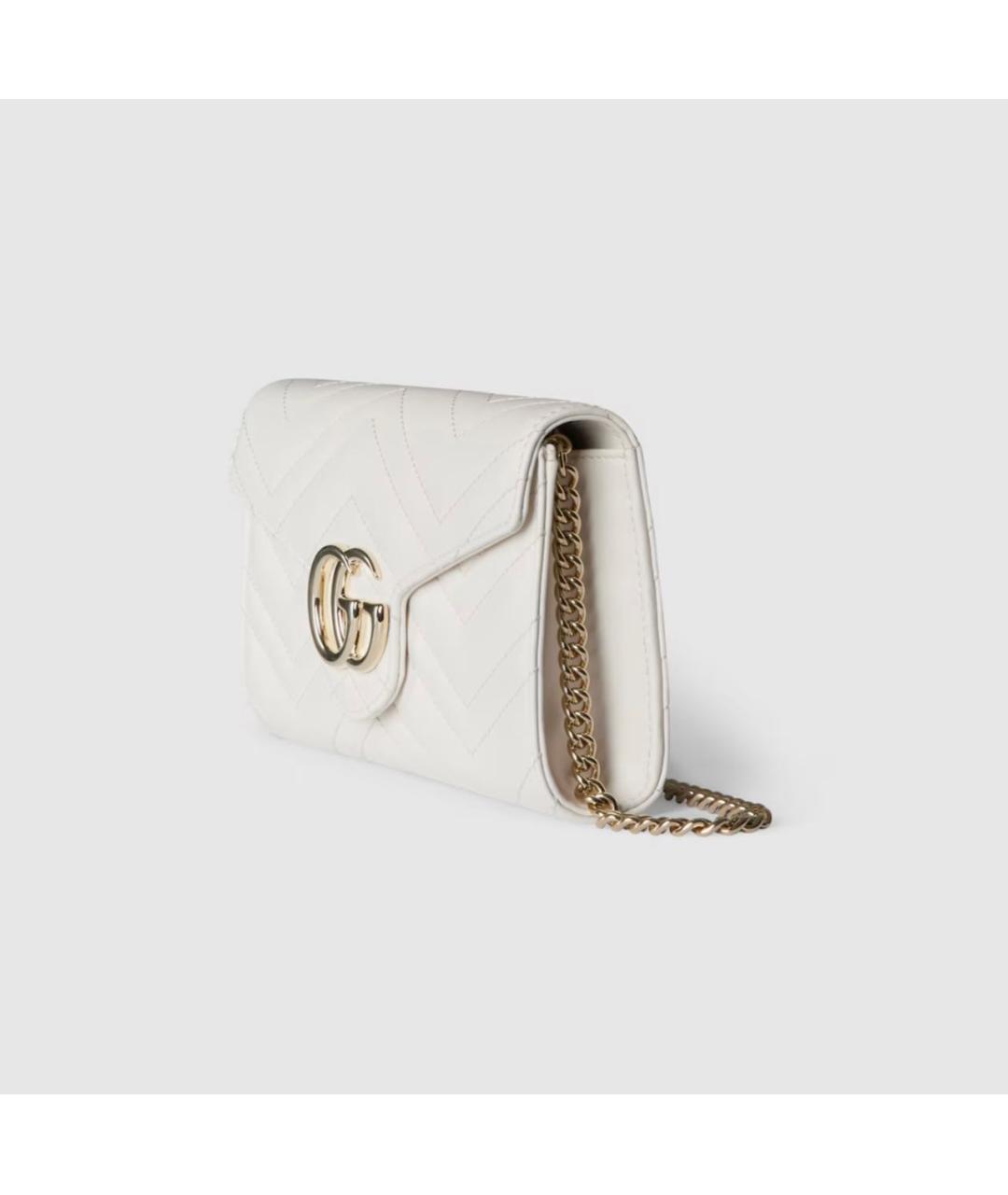 GUCCI Белый кожаный кошелек, фото 2