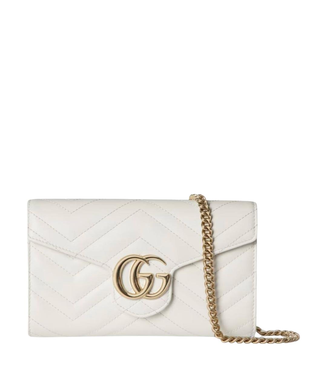 GUCCI Белый кожаный кошелек, фото 1