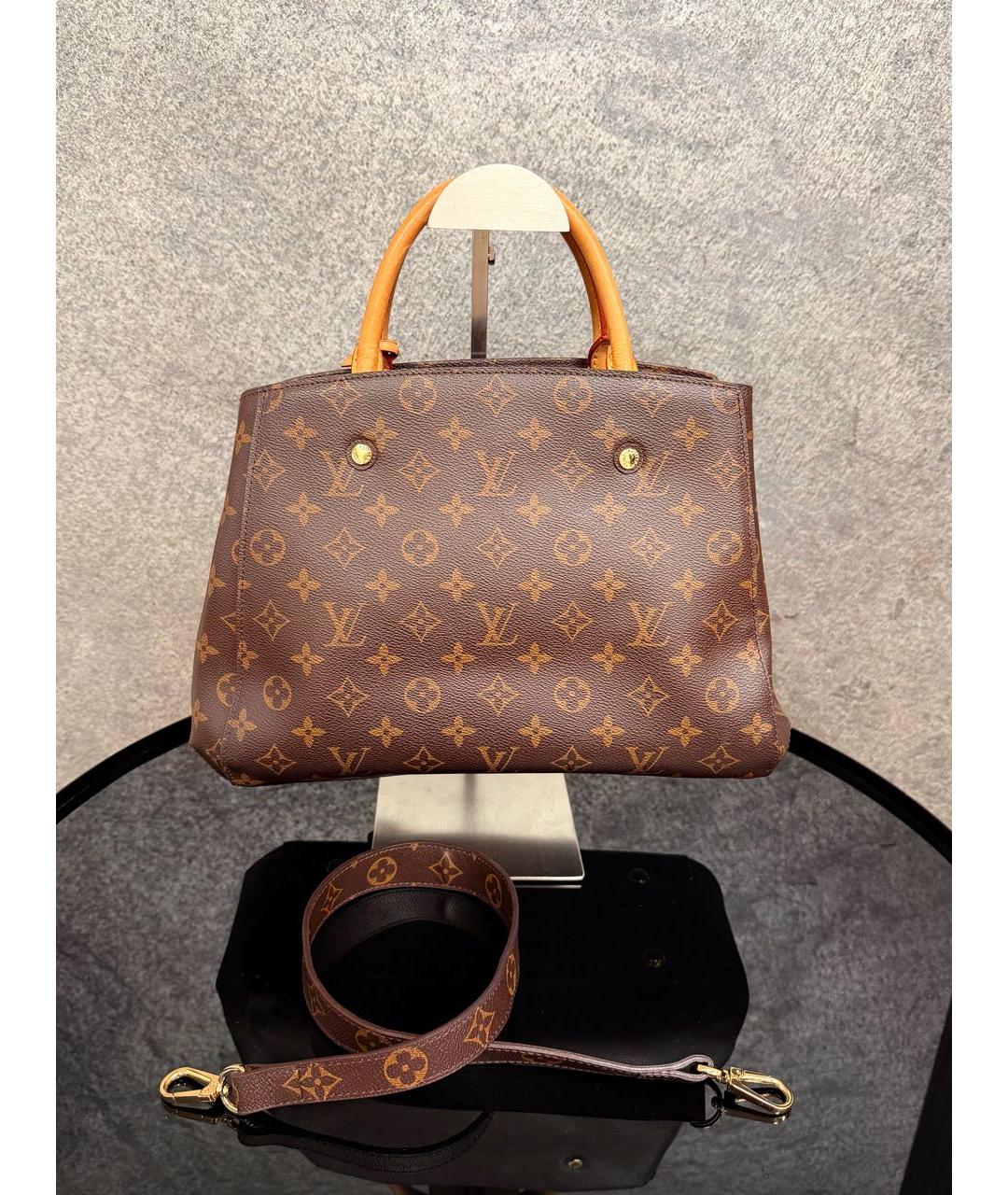 LOUIS VUITTON Коричневая сумка тоут, фото 3