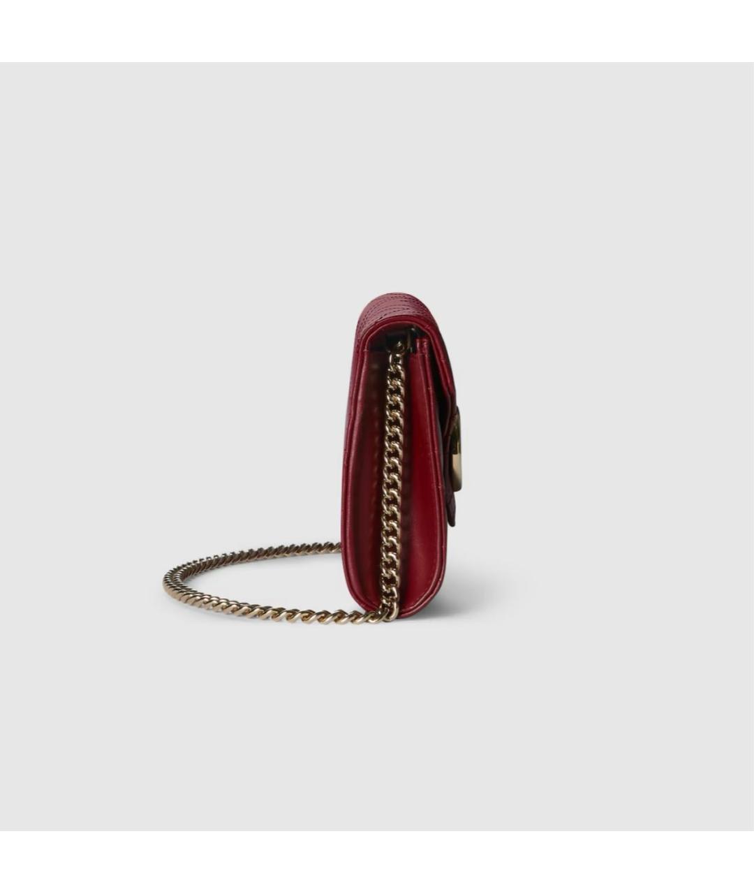 GUCCI Бордовый кожаный кошелек, фото 6