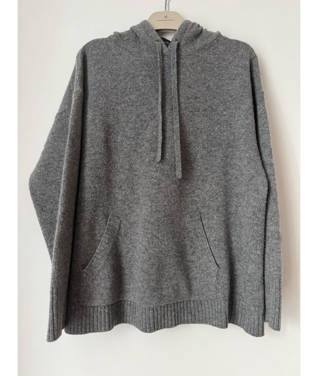 WEEKEND MAX MARA Серый шерстяной джемпер / свитер, фото 2