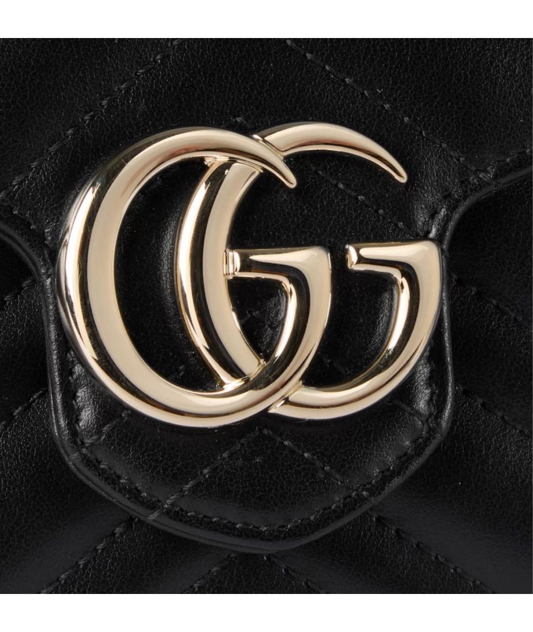 GUCCI Черный кожаный кошелек, фото 4