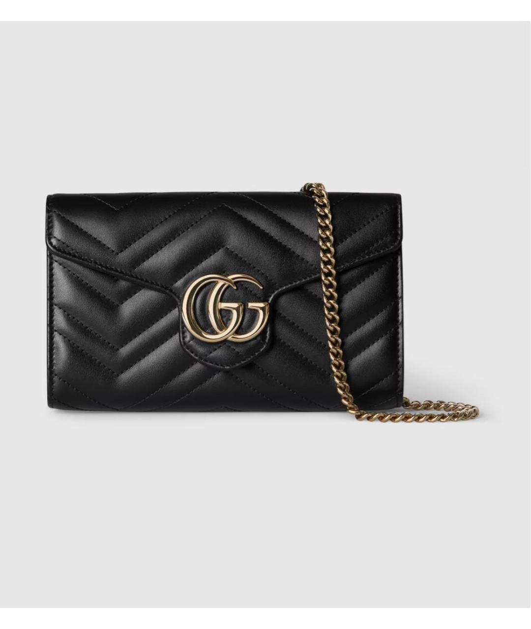 GUCCI Черный кожаный кошелек, фото 9