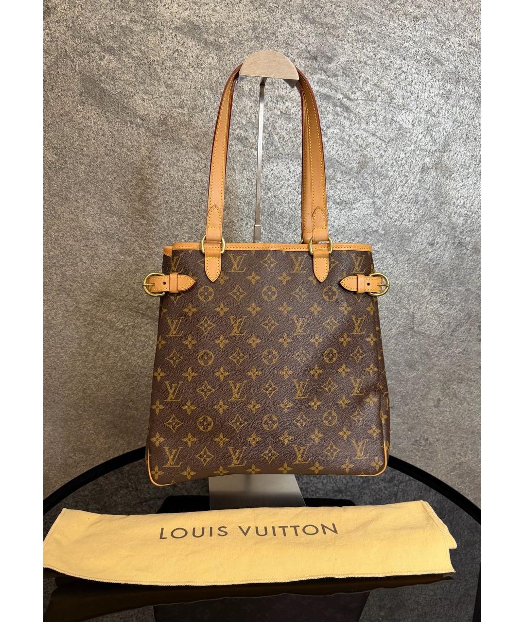 LOUIS VUITTON Коричневая сумка тоут, фото 3