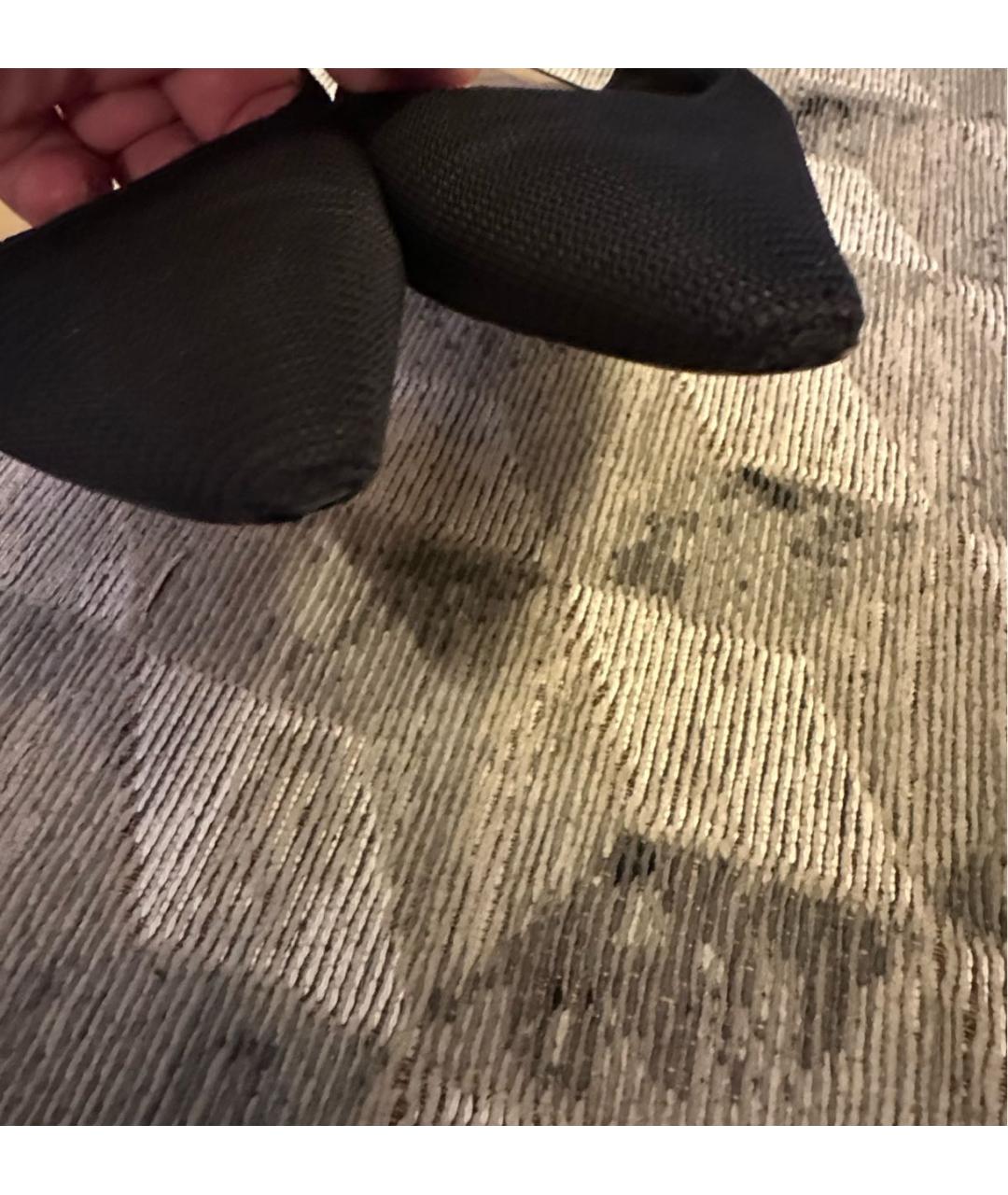 CHRISTIAN DIOR Черные текстильные балетки, фото 8