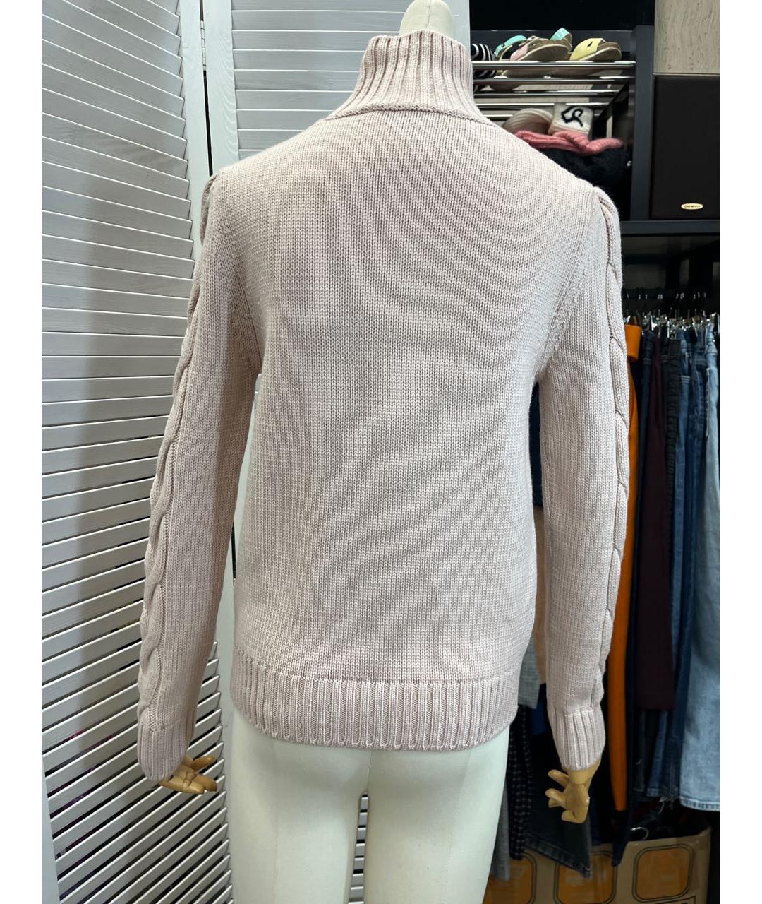 PIERRE BALMAIN Розовый шерстяной джемпер / свитер, фото 7