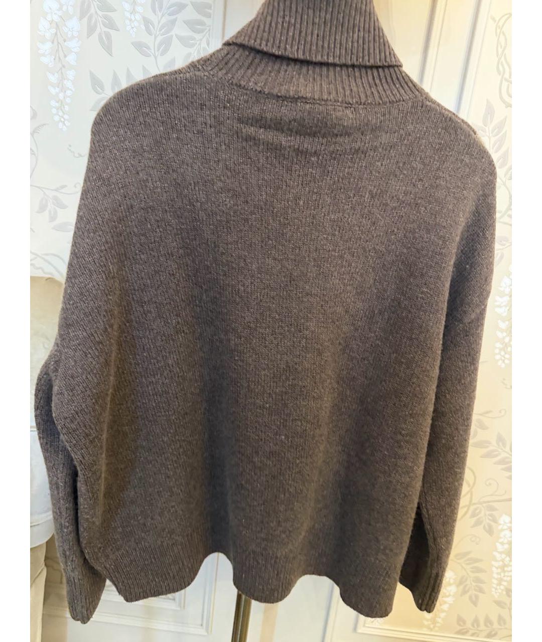 12 STOREEZ Коричневый шерстяной джемпер / свитер, фото 3