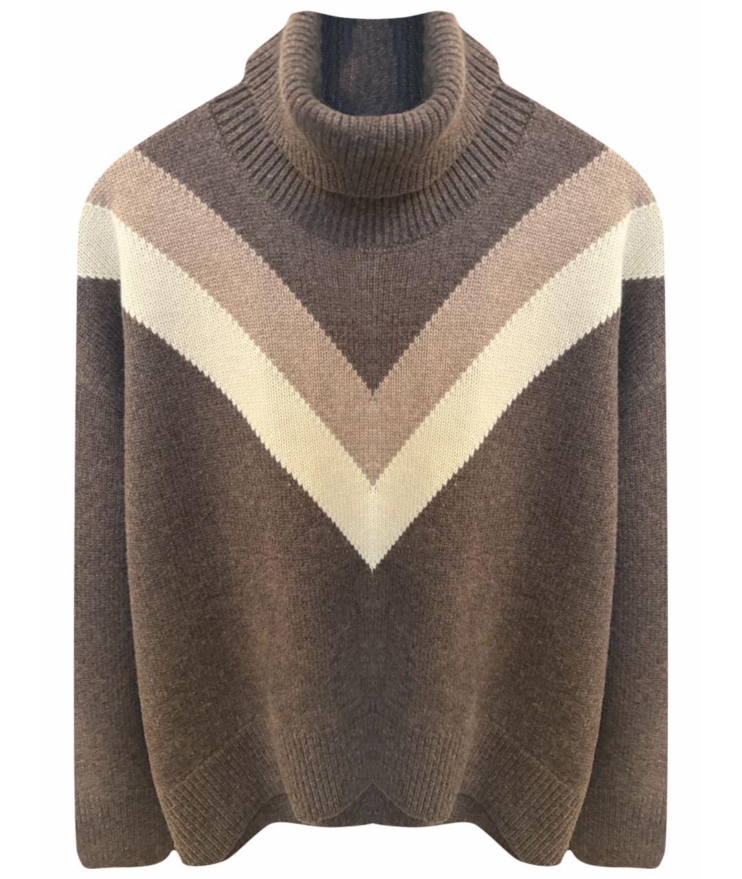 12 STOREEZ Коричневый шерстяной джемпер / свитер, фото 1