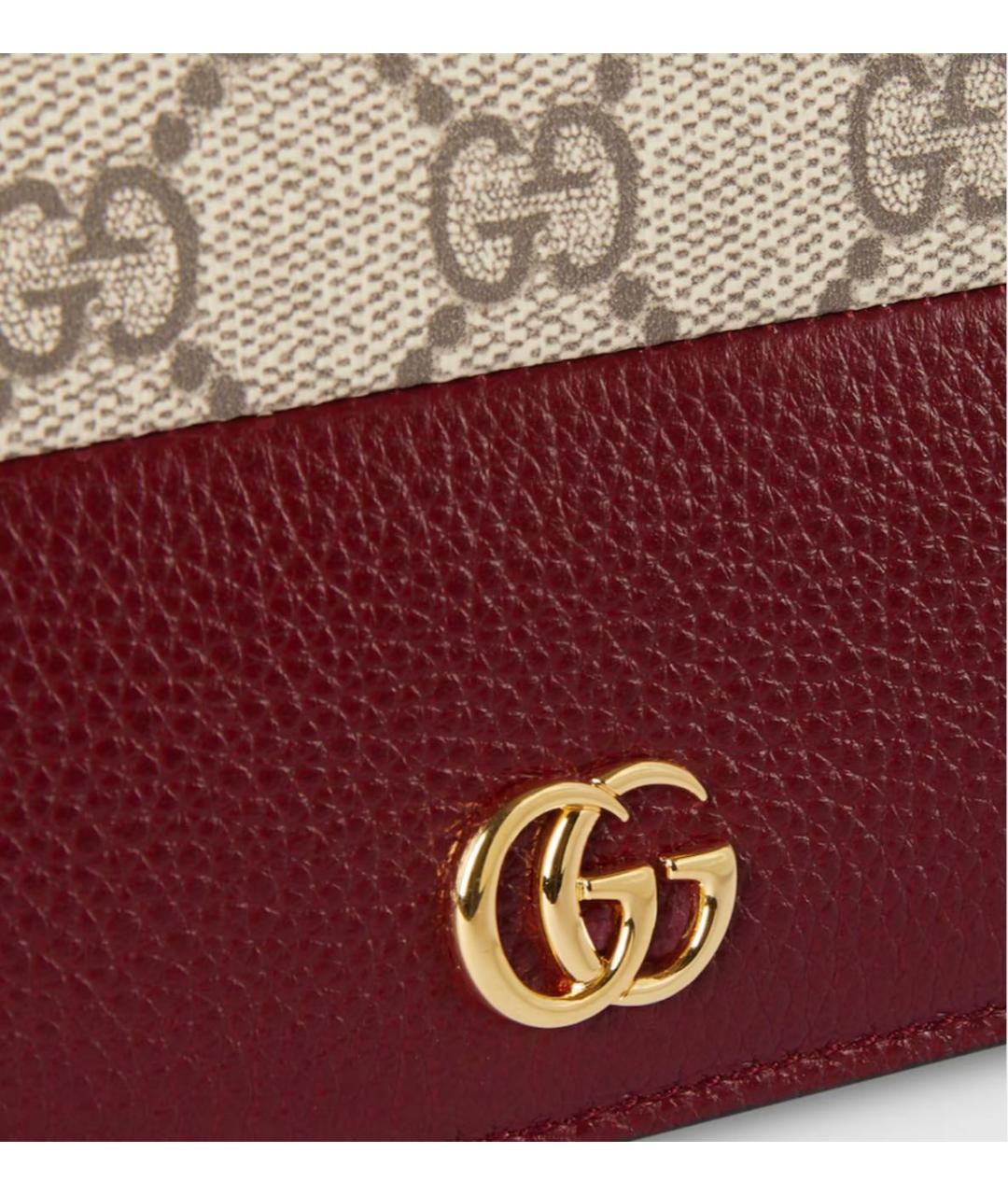 GUCCI Бордовый кошелек, фото 4